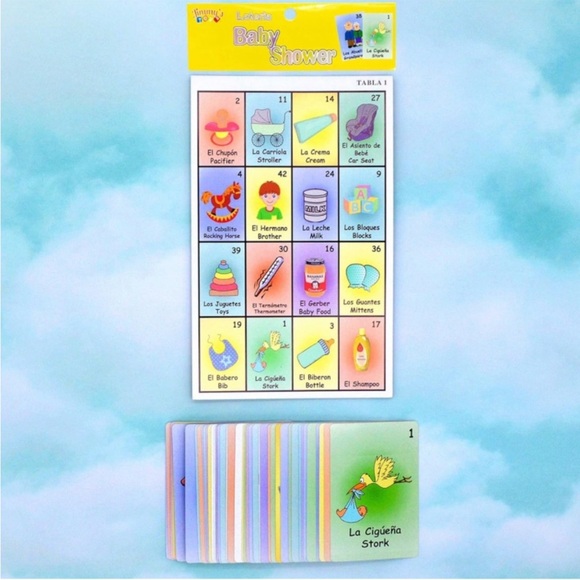 Baby Shower Game/Bingo with baby shower kit. Perfect for the party. - Picture 3 of 5